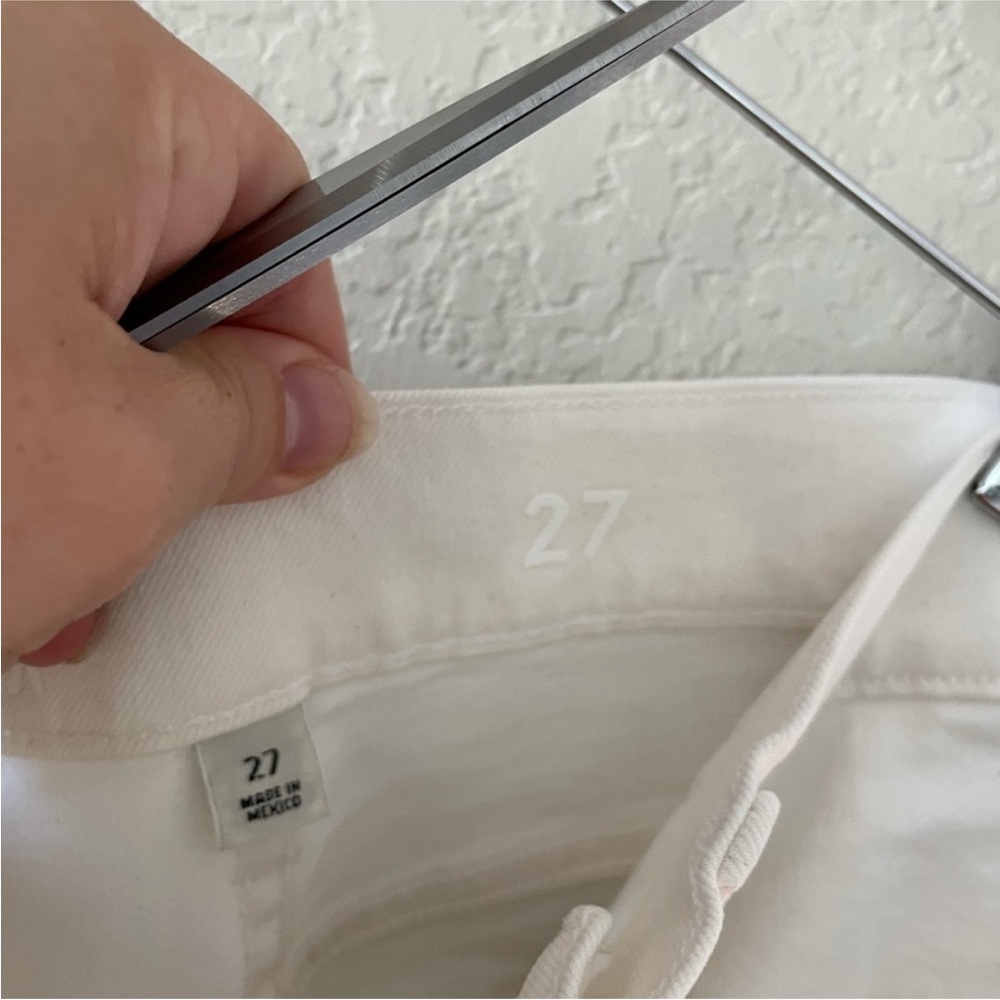 NWT J Crew Wide-leg denim trouser in white - Picture 7 of 8